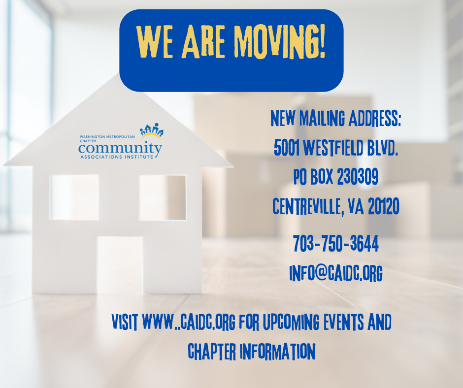 About Us Washington Metropolitan Chapter Community Associations Institute